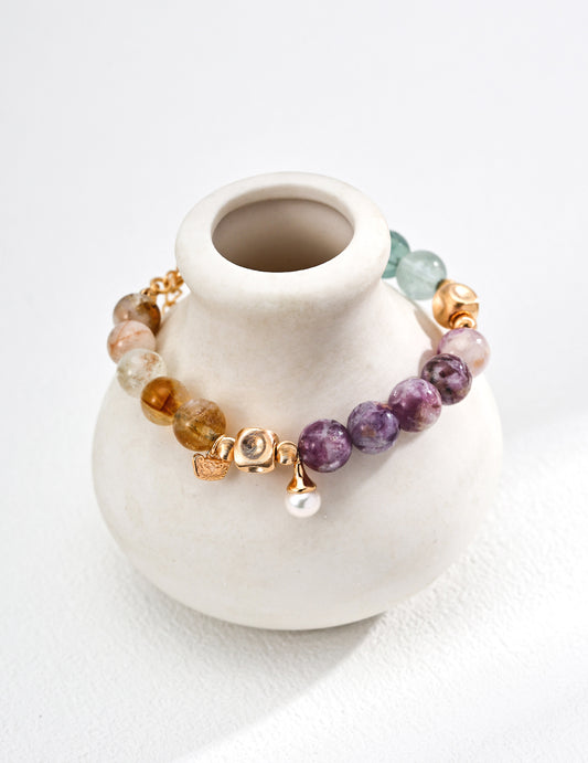 Natural Healing Crystal Gradient Bracelet