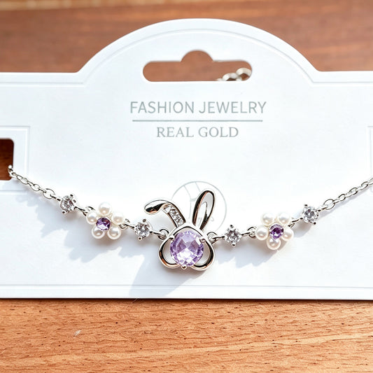 Violet Bunny Bracelet