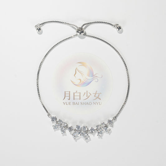 Winter Lace Floral Bolo Bracelet