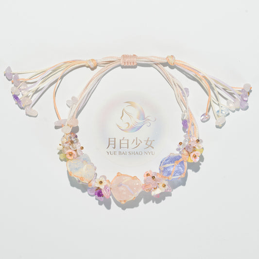 Petal Meadow – Pastel Wildflower Bracelet