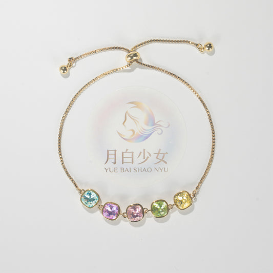 Candy Prism Multicolor Bolo Bracelet