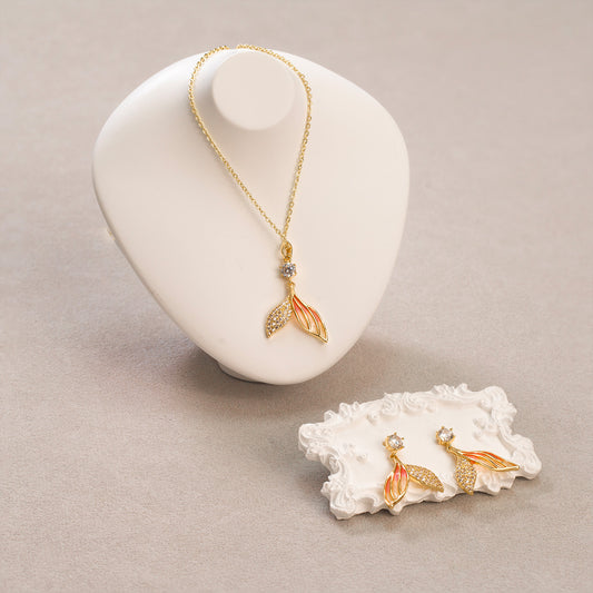 Siren's Tail Mermaid Jewelry Set