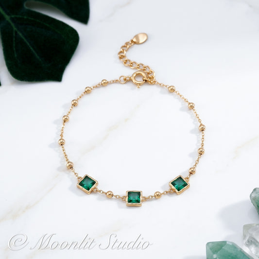 Emerald Green Zirconia Bracelet