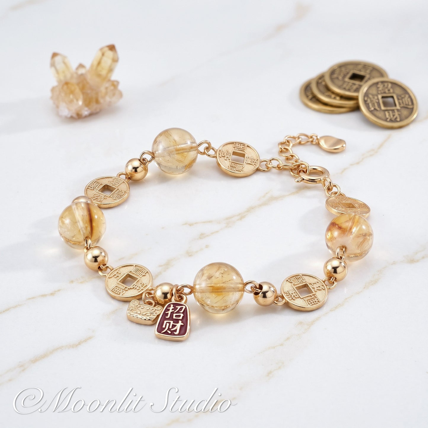 Feng Shui Wealth Attracting Crystal Bracelet