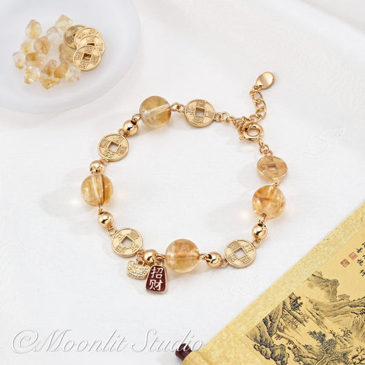 Feng Shui Wealth Attracting Crystal Bracelet