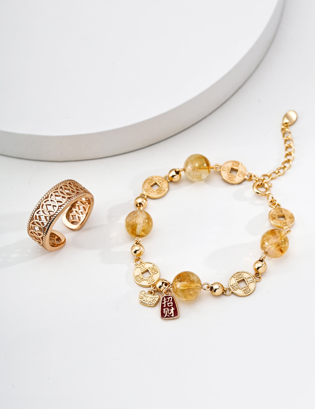 Feng Shui Wealth Attracting Crystal Bracelet