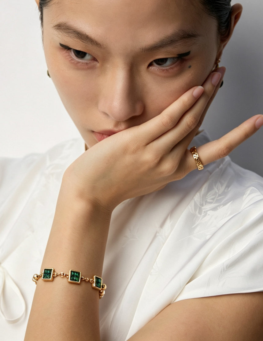 Emerald Green Zirconia Bracelet
