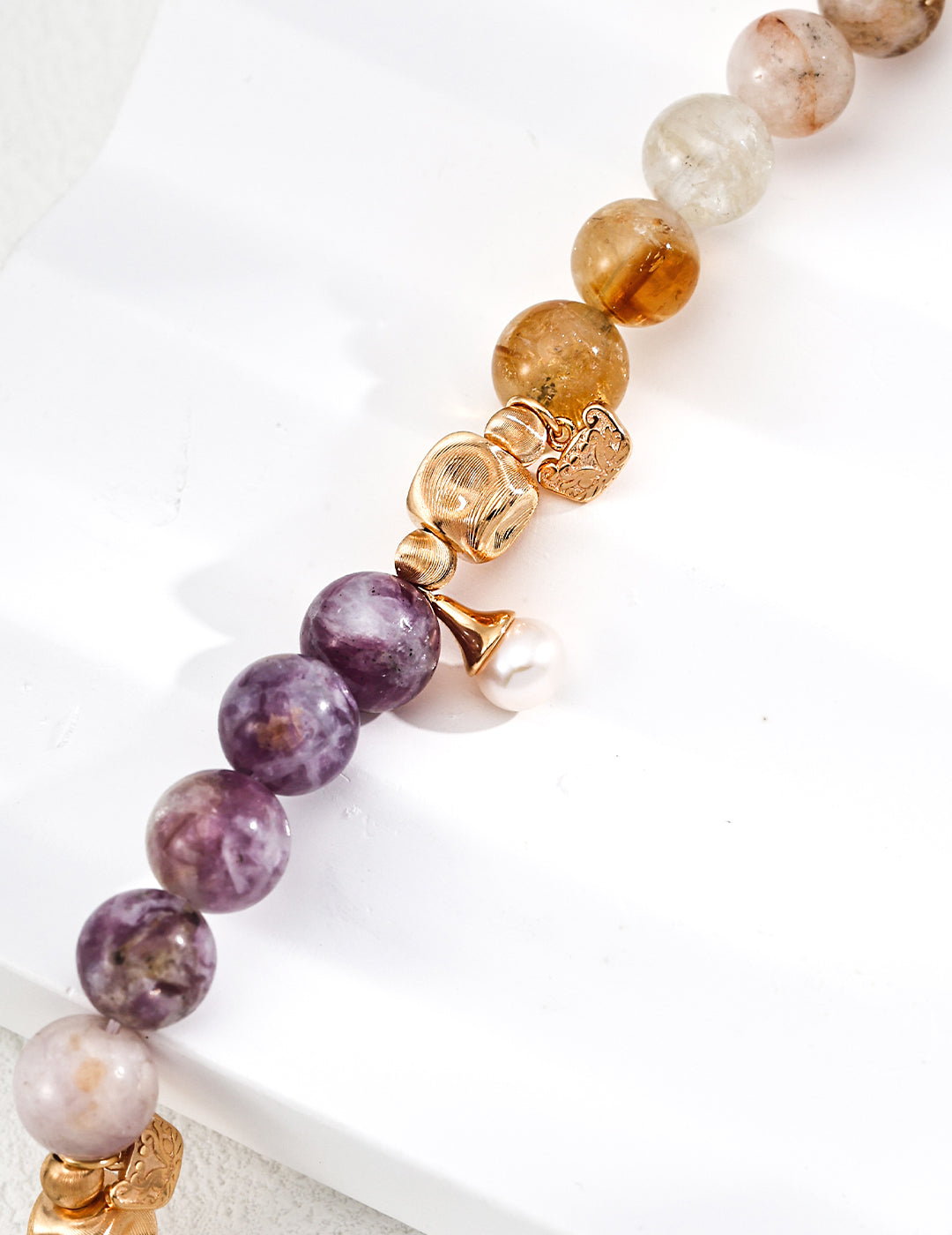 Natural Healing Crystal Gradient Bracelet