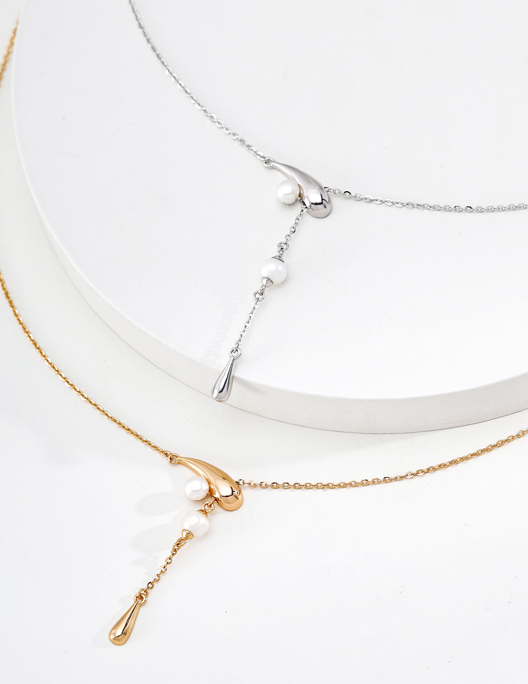 Natural Pearl Lariat Y-Necklace